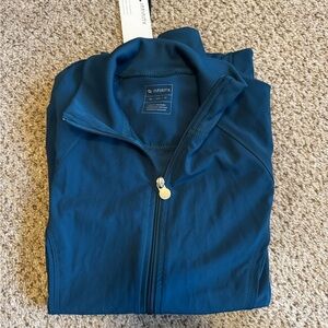 Caribbean blue scrub jacket size XS